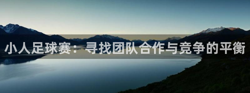星空综合体育：小人足球赛：寻找团队合作与竞争的平衡